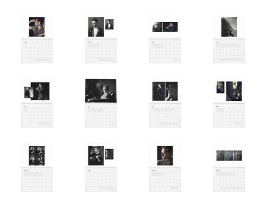 Tom Hiddleston Vol.1 - 2024 Wall Calendar