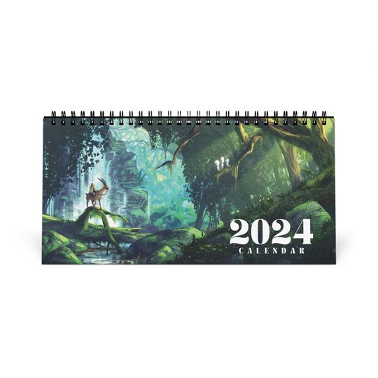 Anime 2024 Desk Calendar | Totoro | Studio Ghibli | Desk Decor
