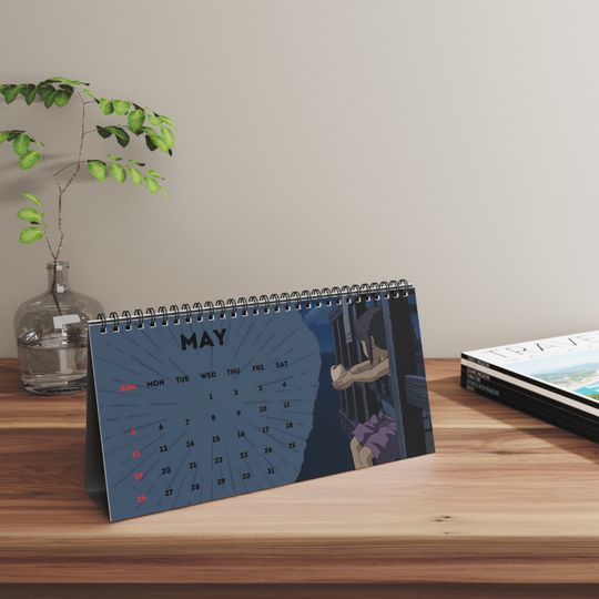 Anime 2024 Desk Calendar | Totoro | Studio Ghibli | Desk Decor