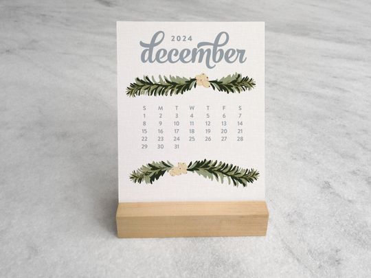 Wildflower Desk Calendar 2024