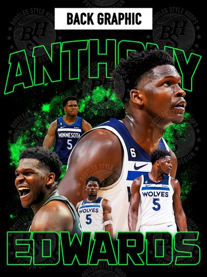 Anthony Edwards 90s Bootleg Style Rap Hoodie for Men Women