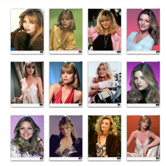 80s beautiful Michelle Pfeiffer 2024 Wall calendar