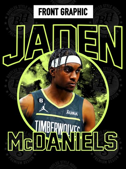 Jaden McDaniels 90s Bootleg Style Rap Hoodie for Men
