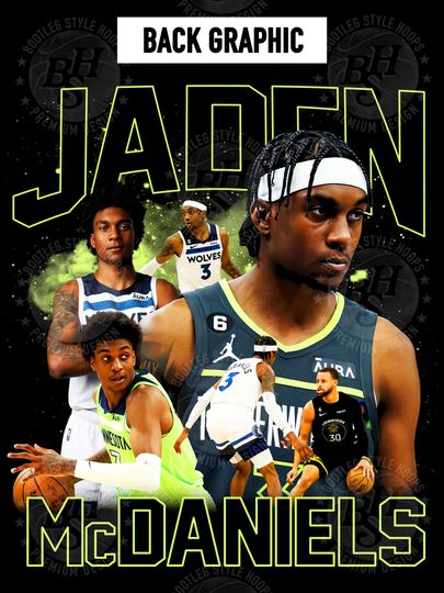 Jaden McDaniels 90s Bootleg Style Rap Hoodie for Men