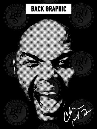 Charles Barkley 90s Big Head Bootleg Style Rap Hoodie