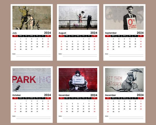 Banksy 2024 Calendar