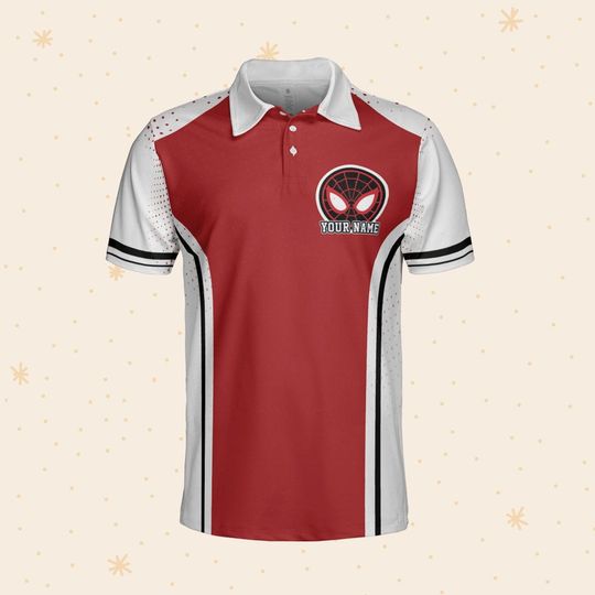 Custom Disney Spiderman Miles Morales Polo Shirt