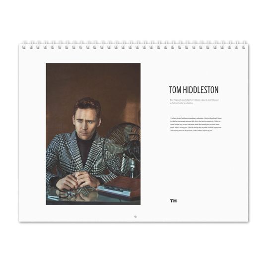 Tom Hiddleston Vol.2 - 2024 Wall Calendar