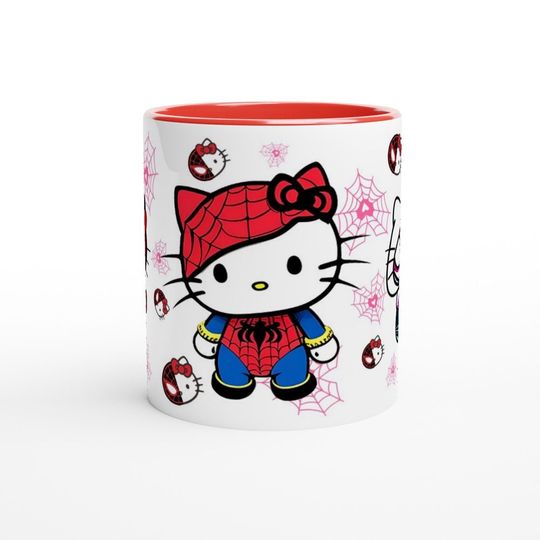 Valentine's Day Spider Gwen kitty, Spider Hello Kitty Coffee Mug