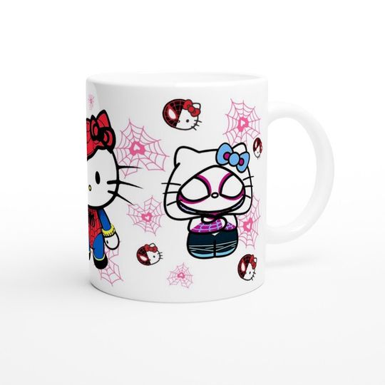 Valentine's Day Spider Gwen kitty, Spider Hello Kitty Coffee Mug