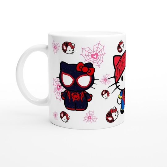 Valentine's Day Spider Gwen kitty, Spider Hello Kitty Coffee Mug