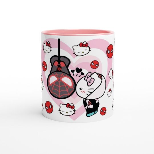Cute Spider Gwen Hello Kitty Coffee Mug