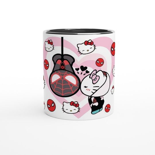 Cute Spider Gwen Hello Kitty Coffee Mug