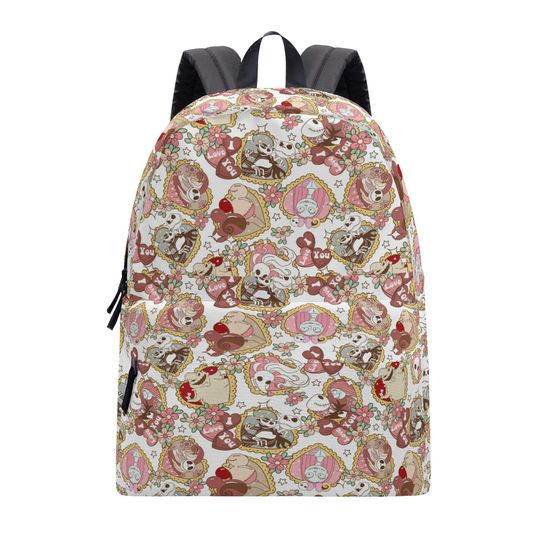 Jack And Sally Nightmare Couple School Backpack