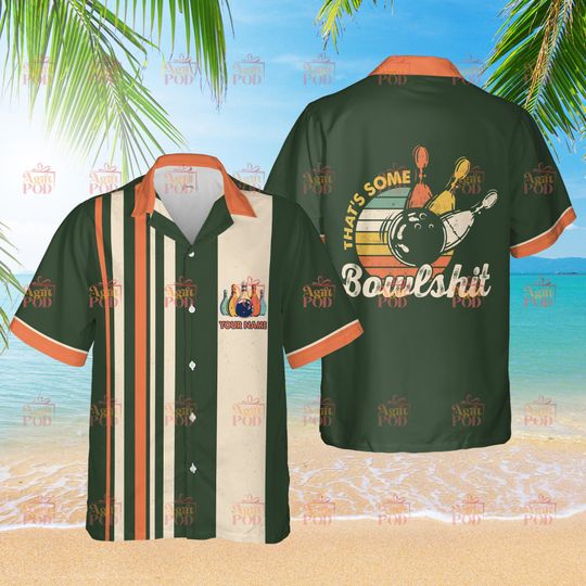 Personalized Bowling Hawaiian Shirt Custom Bowling Shirt