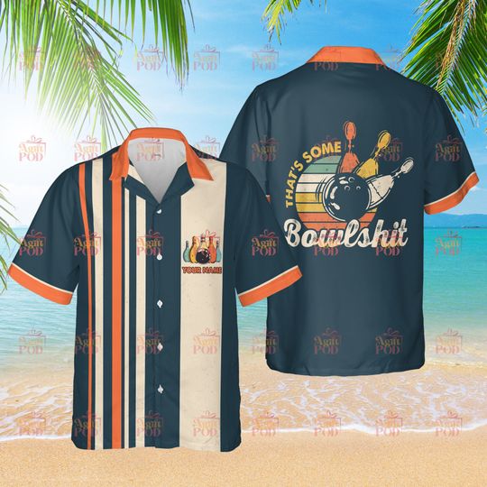 Personalized Bowling Hawaiian Shirt Custom Bowling Shirt