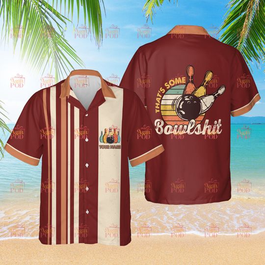 Personalized Bowling Hawaiian Shirt Custom Bowling Shirt