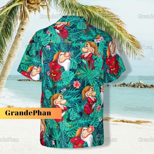 Grumpy Dwarf Shirt, Grumpy Hawaiian Shirt, Snow White Shirt