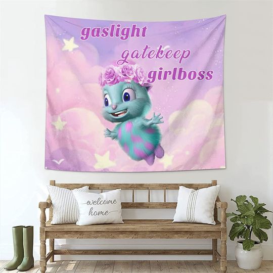 Bibble Meme Tapestry Happiness Novelty Tapestry Wall Hanging Funny Tapestries