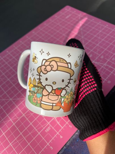 Cottagecore Kawaii Hello Kitty and Kerop Ceramic Coffee Tea Mug