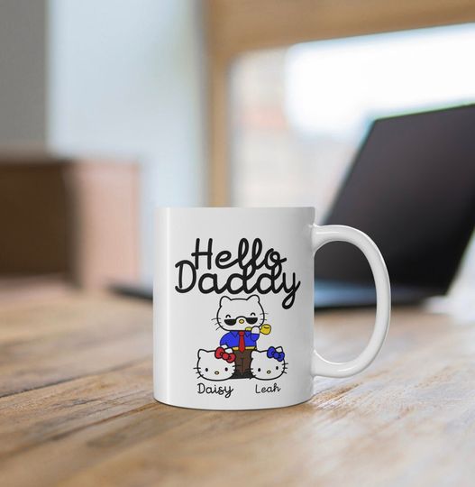 Saniro Friends Gift For Daughters Hello Kitty Hello Daddy Mug