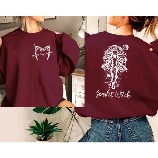 Scarlet Witch This Is Me Being Reasonable, Maximoff Multiverse Madness Double Sided Sweatshirt