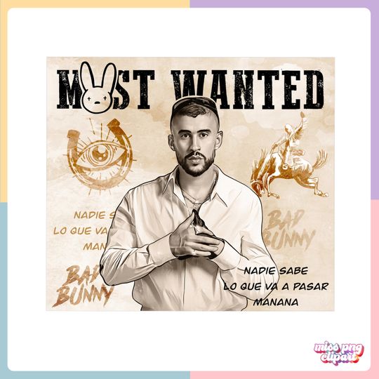 Bad Bunny Tumbler with Lid and Straw 20oz