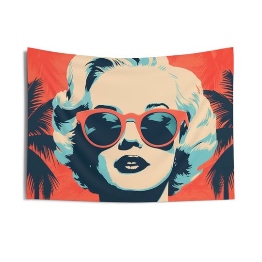 Marilyn Monroe Wall Tapestry, Tapestry Wall Decor, Marilyn Monroe