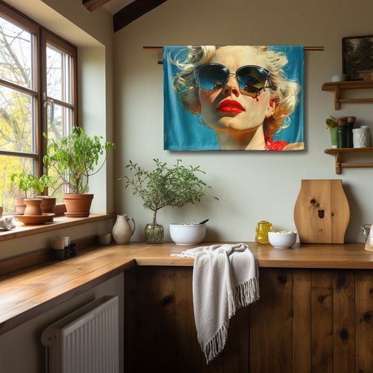 Marilyn Monroe Wall Tapestry, Tapestry Wall Decor, Marilyn Monroe