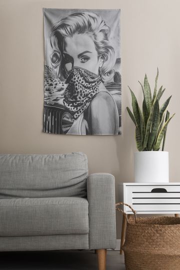 Marilyn Monroe Wall Tapestry, Tapestry Wall Decor, Marilyn Monroe