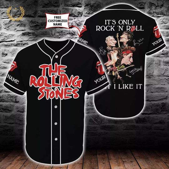 Personalized Rock N Roll The Rolling Stones Baseball Jersey Shirt