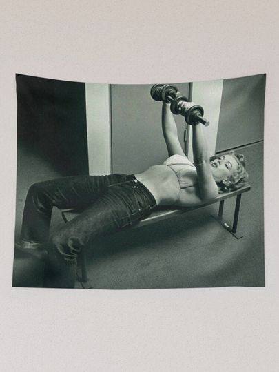 Strong Woman Marilyn Monroe Wall Tapestry, Tapestry Wall Decor, Marilyn Monroe