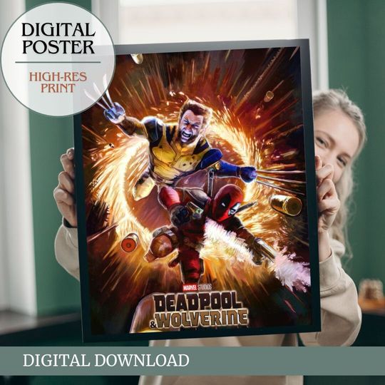 Deadpool and Wolverine - High Quality Canvas Wall Art