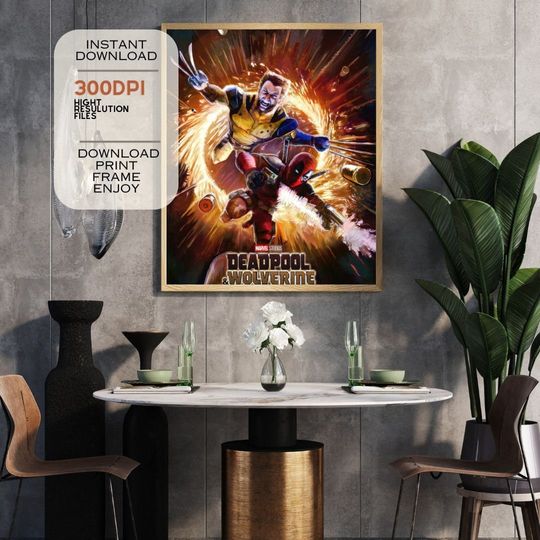 Deadpool and Wolverine - High Quality Canvas Wall Art