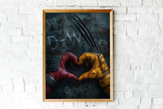 Deadpool and Wolverine Avengers Mcu Poster