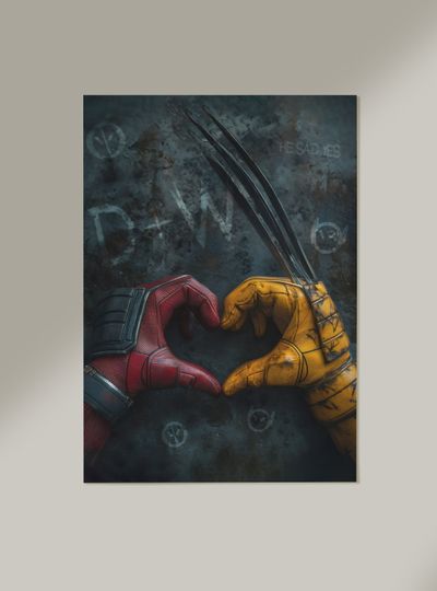 Deadpool and Wolverine Avengers Mcu Poster