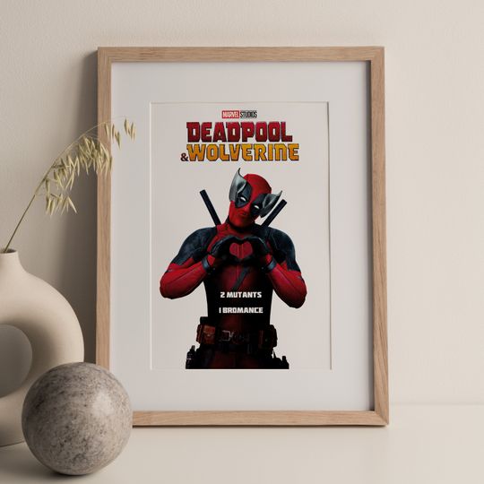 Deadpool & Wolverine 2024 Bromance Marvel Studios Poster