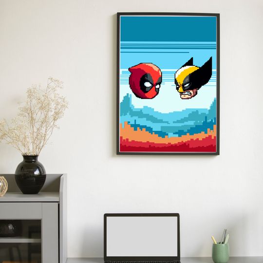 Deadpool And Wolverine printable Wall Art Digital