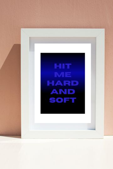 Billie Eilish Poster, Hit Me Hard And Soft Lyrics Print