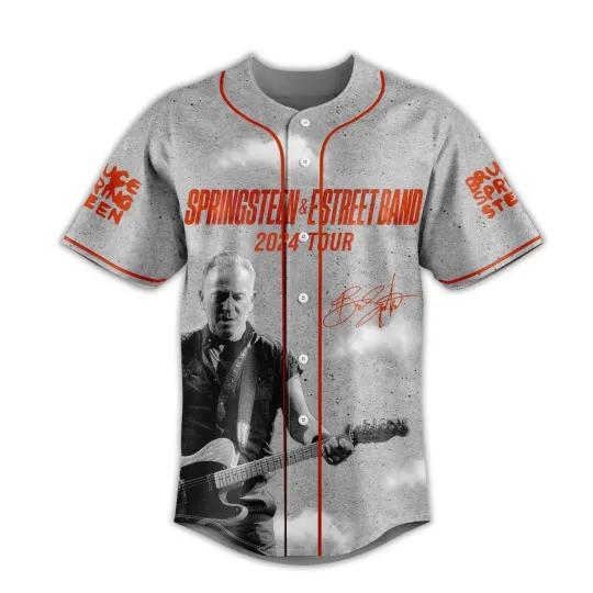 Bruce Springsteen E Street Band Tour 2024 Baseball Jersey Shirts