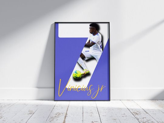 Messi Neymar Mbappe Ronaldo Vinicius Haaland Poster