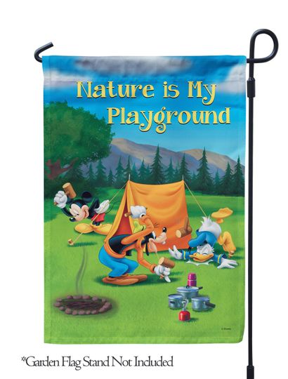 Disney, Disney Nature is My Playground Camping Garden Flag