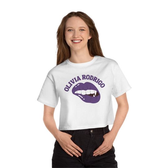Vampire Inspired Concert Crop Top Tshirt Olivia Rodrigo