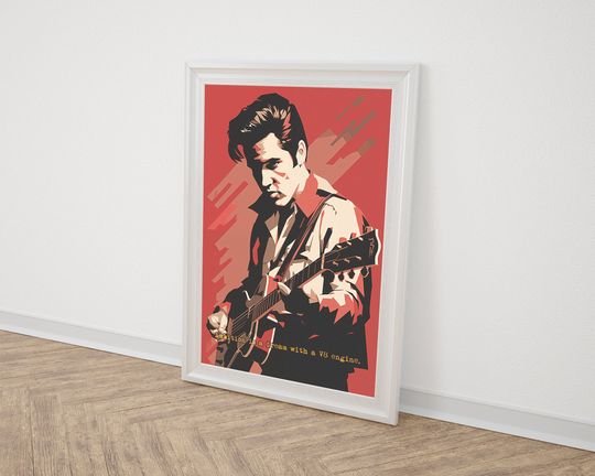 Elvis Presley Minimalist Poster - High-Quality Digital Art