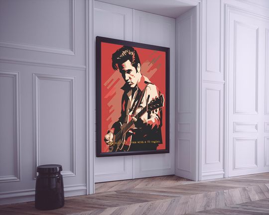 Elvis Presley Minimalist Poster - High-Quality Digital Art