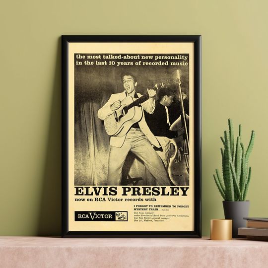 Elvis Presley 1955 Vintage Concert Poster