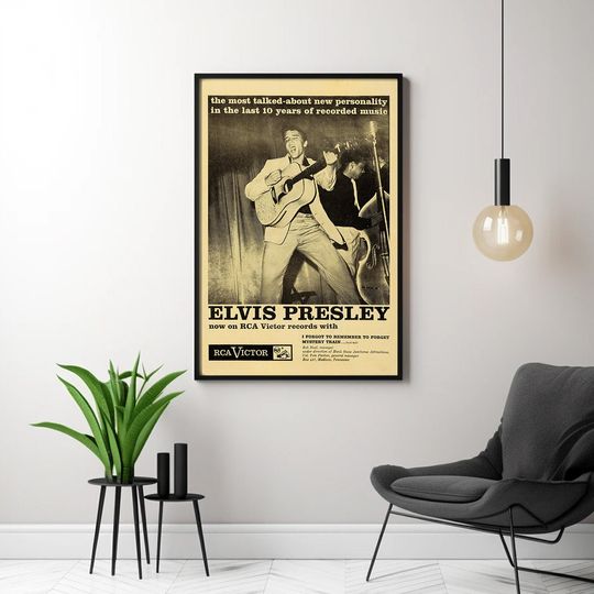 Elvis Presley 1955 Vintage Concert Poster