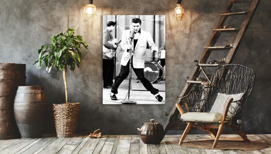 Elvis Presley  Rock and Roll Canvas Wall Art