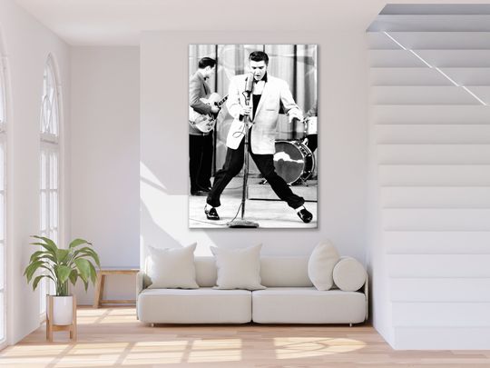 Elvis Presley  Rock and Roll Canvas Wall Art Print