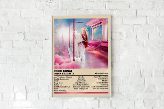 Nicki Minaj Poster Print | Pink Friday 2 Album Poster